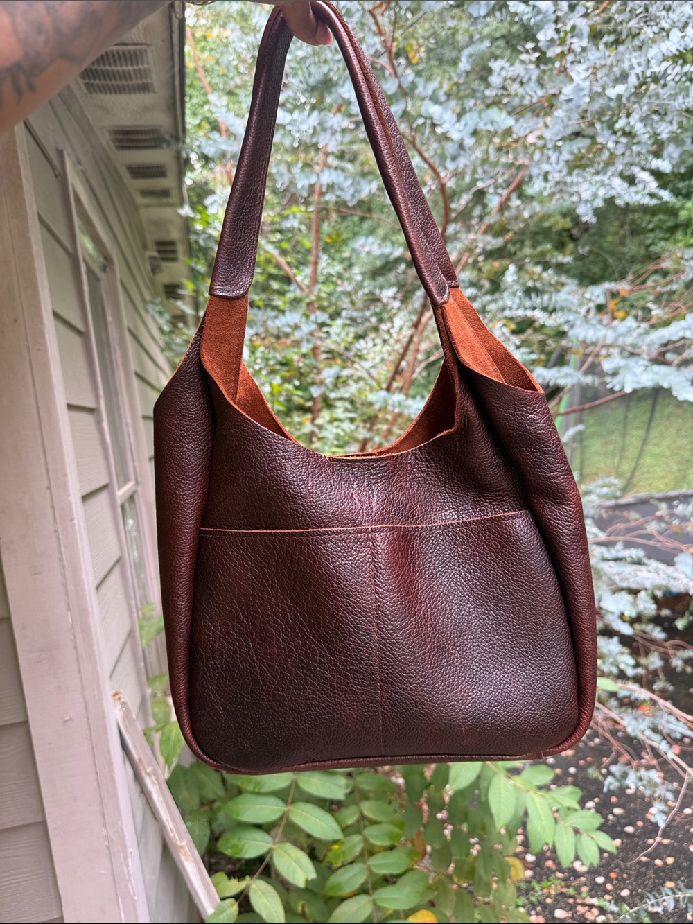 Portland leather large Madison- coldbrew